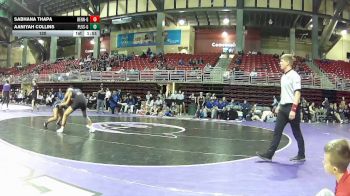 120 lbs Round 3 (3 Team) - Aaniyah Collins, Papillion-La Vista South vs Sabhana Thapa, Bennington