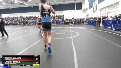 150 lbs Cons. Round 3 - Landen Stabile, Norco Highschool vs Triston Valadez, Cathedral City