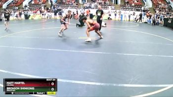 112 lbs Champ. Round 1 - Matt Martel, Coloma vs Bronson Shinkonis, Brighton