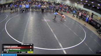 92 lbs Cons. Semi - Dylan Nieuwenhuis, Michigan vs Connor Maddox, Contenders Wrestling Academy