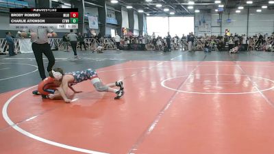 92 lbs Round 2 (10:30am Friday) - Charlie Atkinson, CTWHALE vs Brody Romero, Mile High