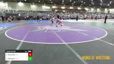 110 lbs Consi Of 8 #2 - Jacob Palumbo, Tracy Wrestling Club vs Joseph Veloquio, Dark Cloud Wrestling Club