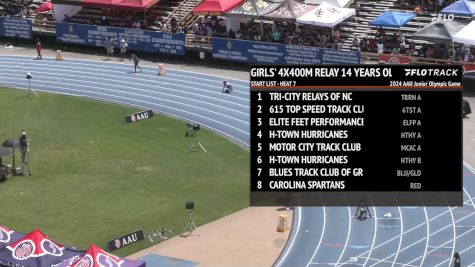 Youth Girls' 4x400m Relay, Semi-Finals 7 - Age 13-14