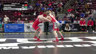 172 lbs First Round - McKaden Speece, Wilson vs Liam Costa, Moon Area