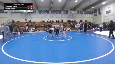 219 lbs Champ. Round 3 - Cooper Staup, West Valley vs Ross Cinfel, Clovis North