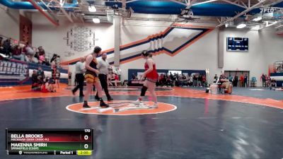 170 lbs Cons. Round 2 - Bella Brooks, Mackinaw (Deer Creek-M.) vs Makenna Smirh, Springfield [Coop]