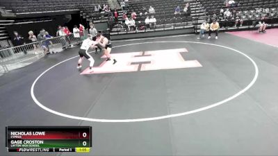 168 lbs Quarterfinal - Nicholas Lowe, Cyprus vs Gage Croston, Layton High School