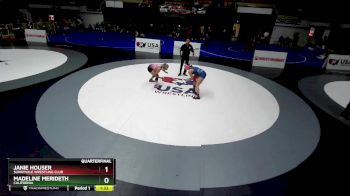 130 lbs Quarterfinal - Madeline Merideth, California vs Janie Houser, Sunnyvale Wrestling Club