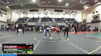 113 lbs Champ. Round 1 - Tony Kessinger, Floyd Wrestling Club vs Richard Rogers, Franklin Central Wrestling Club