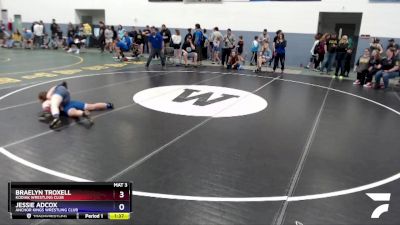 119 lbs Round 3 - Jessie Adcox, Anchor Kings Wrestling Club vs Braelyn Troxell, Kodiak Wrestling Club