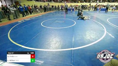 67 lbs Quarterfinal - Kase Frith, Duncan Demon Wrestling vs Landon Wilbur, Predator Wrestling