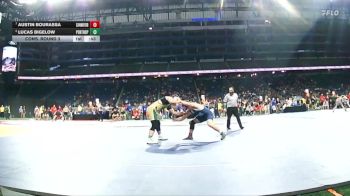 D3-190 lbs Cons. Round 3 - Austin Bourassa, Sanford Meridian vs Lucas Bigelow, Pontiac Notre Dame Prep