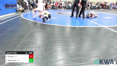 58 lbs Quarterfinal - Phoenix Wright, Caney Valley Wrestling vs Easton Wigington, Blaine County Grapplers