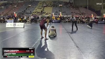 125 lbs Semis (4 Team) - Julian Zaragoza, Alvernia University vs Connor Fiser, Loras