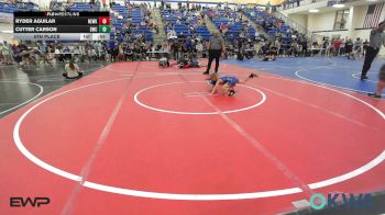 46 lbs 5th Place - Ryder Aguilar, Newkirk Takedown Club vs Cutter Carson, Salina Wrestling Club