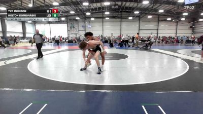 138 lbs Rr Rnd 2 - Tye Johnson, NC United - HSB vs Kolton Komisarski, Lucky Duck Wrestling Club - HSB