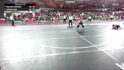 110 lbs Semifinal - Austin Page, AF Green Demons vs William Vaughan, Wisconsin