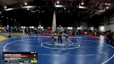 70 lbs Round 5 (6 Team) - Graydin Coleman, BELIEVE TO ACHIEVE WRESTLING CLUB vs Zack Bednarczyk, HANOVER HAWKEYE