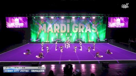Cheer City United - MERMAIDS [2026 L1 Mini - D2 Day 1] 2026 Mardi Gras Grand Nationals