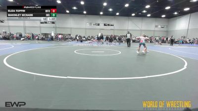 80 lbs Rr Rnd 2 - Eliza Toppin, Untouchables Girls Black vs MaKinley McNabb, Shelton Wrestling Academy K-6