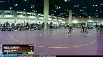 126 lbs Quarters & Wb (16 Team) - Malikai Badillo, Golden Bears vs Justin Pemberton, Terre Haute South (1)