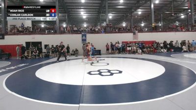 72 kg 3rd Place Match - Noah Rice, LAW vs Conlan Carlson, Jackrabbit Wrestling Club