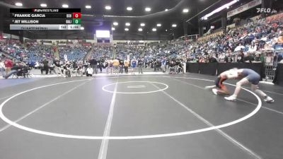 126 lbs Quarterfinal - Frankie Garcia, Bonner Springs HS vs Jet Millison, Basehor-Linwood HS