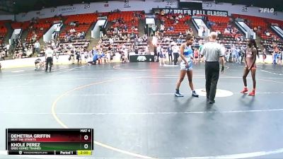 110 lbs Quarterfinal - Khole Perez, Greg Gomez Trained vs Demetria Griffin, Beat The Streets