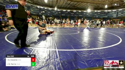 144 lbs Consi Of 16 #1 - Anthony Cazarez, Daniel Cormier Wrestling Club vs Geoffrey Ferris, Young Guns Nashville Wrestling