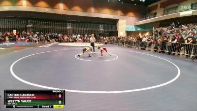 58-62 lbs Round 2 - Westyn Valice, USA GOLD vs Easton Caraveo, Ceres Pups Wrestling Club