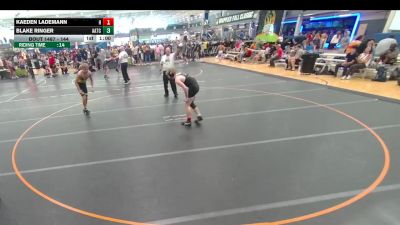 144 lbs Quarterfinal - Kaeden Lademann, Unattached vs Blake Ringer, Unattached