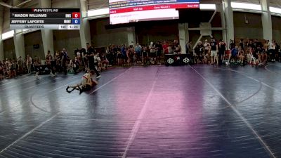 63 lbs Quarters - Mason Williams, Bonneville Wrestling Club vs Jeffery LaPorte, Montana