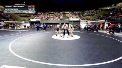 140 lbs Round Of 16 - Isabella Maldonado, Foothill High (Bakersfield) vs Infiniti Borges, Frontier