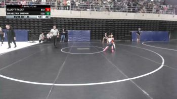 46 lbs Semifinal - Elliott Rager, Milroy vs Braelynn Sutton, Kennedyville