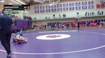 149 lbs Champ. Round 2 - Christopher Frost, Southwestern Oregon Community College vs Bo Davis, Corban University
