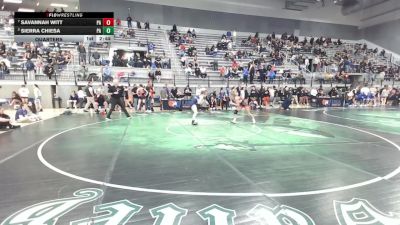 U20 Women - 55 lbs Quarters - Savannah Witt, PA vs Sierra Chiesa, PA