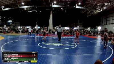 65 lbs Semifinals (4 Team) - Cole Zabriskie, RICHMOND WRESTLING CLUB vs Wyatt Yeager, 84 ATHLETES