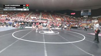 113 lbs Cons. Semi - Blaize Charbonneau, Clay Center Community HS vs Julian Salcido, Colby HS