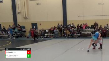 70 lbs Semifinal - Hank Droessler, Cuba City vs Dylan Ingalls, Legends Of Gold