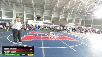 126 lbs Champ. Round 2 - Peyton Keller, Preston vs Diesel Knudsen, West Field