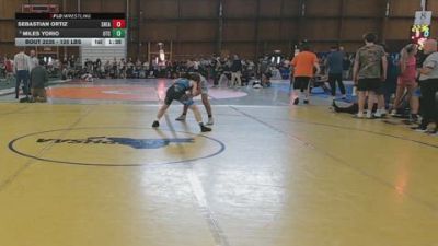 120 lbs Quarterfinal - Sebastian Ortiz, Shea RTC vs Miles Yorio, Otc