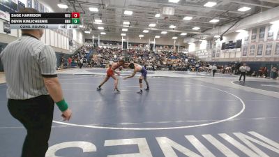 197 lbs Cons. Round 3 - Devin Kinlicheenie, New Mexico Highlands vs Sage Harrison, Western Colorado