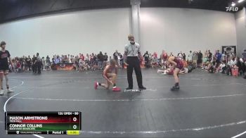 80 lbs Round 2 - Connor Collins, Backyard Brawlers vs Mason Armstrong, Tech Fall