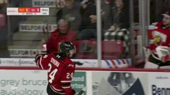 Nicolas Sykora Unloads On One-Timer For 23rd Goal Of The Season For Owen Sound