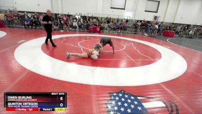 190 lbs 1st Place Match - Owen Burling, Askren Wrestling Academy vs Quinton Ortegon, Team Nazar Training Center