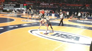 3A 120 lbs Cons. Round 1 - Anthony Sutton, Lockport (Twp.) vs Colin Abordo, Huntley