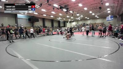 120 lbs 3rd Place - Grant Lee, South Effingham Mustang Wrestling Club vs Jaxon Jett, Pedraza Wrestling