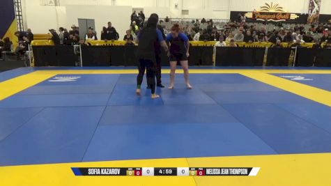 Melissa Jean Thompson vs Sofia Kazarov 2024 World IBJJF Jiu-Jitsu No-Gi Championship