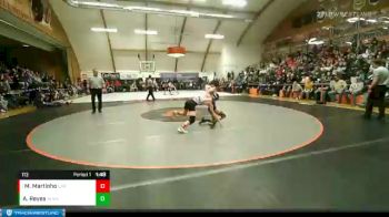 113 lbs Semifinal - Micah Martinho, Illinois Valley vs Adam Reyes, Kennedy