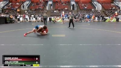 130 lbs Cons. Round 4 - Joelan Coyer, Michigan West Wrestling Club vs Zavier Acuna, Region Wrestling Academy